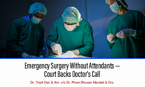 Emergency Surgery Without Attendants — Court Backs Doctor’s Call